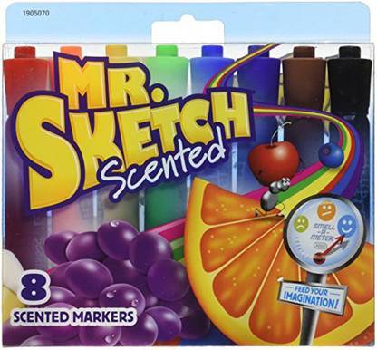 Mr. Sketch Scented Markers, Chisel Tip, Assorted Colors, 8/ Pack