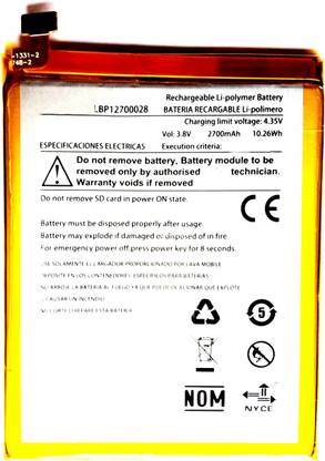 FULL CELL Mobile Battery For  Lava Z90 LBP12700028