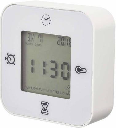 IKEA Digital White Clock