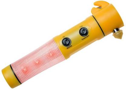 QUICK UNBOX 5 in 1 Multifunction Emergency Car Safety Hammer Torch Torch