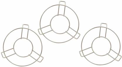lookat Hot Pot Stand / Casserole Stand / Hot & Cold Cauldron stand / Stainless Steel Heat Resistant Hot Pan / Pot Stand - 3 Pcs. stylish Trivet