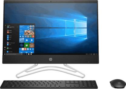 HP All in One PC Pentium Quad Core (4 GB DDR4/1 TB/Windows 10 Home/21.5 Inch Screen/22-c0005in) with MS Office