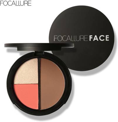 FOCALLURE 3 in 1 Highlighter Blush Contour Powder