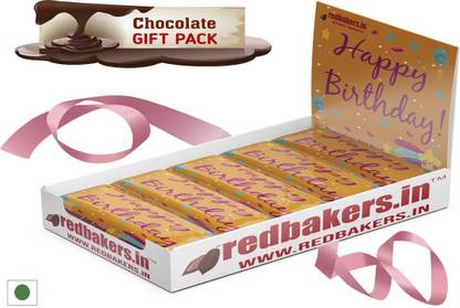 redbakers.in Happy Birthday Dark 5 Chocolates Gift Pack Bars