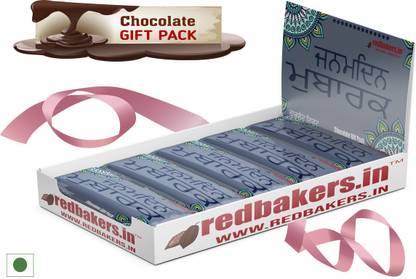 redbakers.in Happy Birthday Punjabi 5 Chocolates Gift Pack Bars