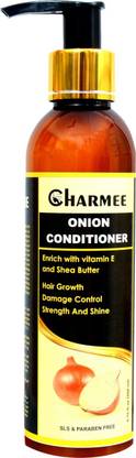 Charmee Onion Conditioner for Hair Growth with Vitamin E & Shea Butter, 200 Ml