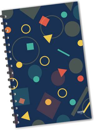 ESCAPER Mathematics Symbols (RULED) Designer Diary, Journal, Notebook, Notepad A5 Diary Ruled 160 Pages