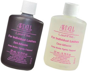 Ardell Lashtite Eyelash Adhesive Dark & Clear Glue Individual Lashes Individual Eyelash Adhesive Specially Formulated For Use With Duralash - Each Size 0.75 Fl Oz / 22Ml