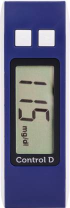Control D Blue Digital Glucose Blood Sugar testing Monitor Machine with 50 Strips Glucometer
