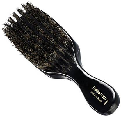 TORINO PRO WAVE BRUSHES BY BRUSH KING Brush 606 By Brush King - Medium 360 Waves Brush - 7 Row, Medium Brush - Made With 100% Boar Bristles -True Texture Medium - All Purpose 360 Waves Brush - Great Pull