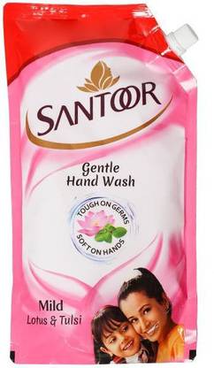Santoor mild pouch 750 ml refill pouch Hand Wash Pouch