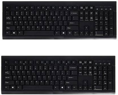 V TRADERS KeyBoard-2 Wired USB Standard Desktop Keyboard Compatible with Desktop, Laptop, Mac