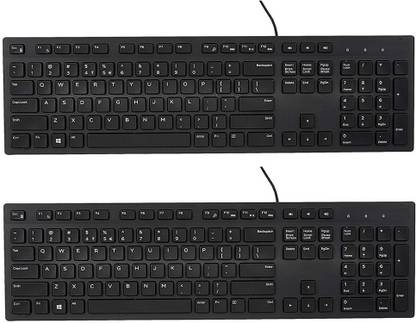 MOKA SOFT KeyBoard-1 Wired USB Standard Desktop Keyboard Compatible with Desktop, Laptop, Mac
