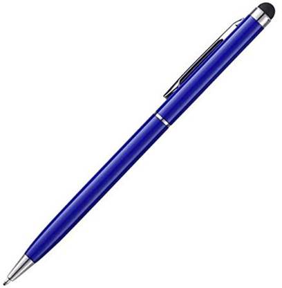 PA08Prise 2 in 1 Capacitive Stylus Pen With Black Ball Pen Stylus (Blue) Stylus