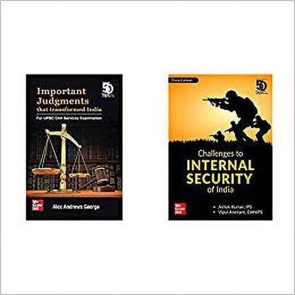 Important Judgments That Transformed India: For UPSC Civil Services Examination + Challenges To Internal Security Of India (Third Edition) (Set Of 2 Books)