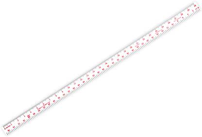 Jeplus Straight Scale 30” - White Ruler