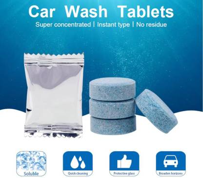 AUTOEASY Multipurpose Glass Cleaner Tablet- 10 Pcs., CAR CARE GLASS CLEANING TABLETS, All Purpose Home Cleaning Tab, Glass Cleaner Tablet, Spray Cleaner, Car Windshield Washer Tablets Tablet Concentrate Vehicle Glass Cleaner