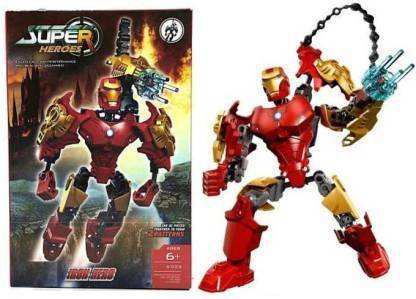 TEMSON Super Power Iron Hero Action Figure Model Building Blocks Toy Set for Kids(6005)