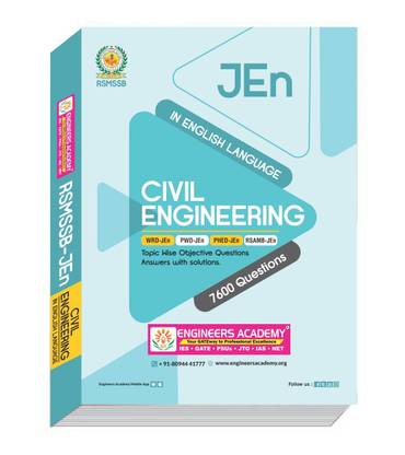 RSMSSB Civil Engineering Objective Topic wise MCQ for WRD-JEn , PWD-JEn, PHED-JEn (English Language )