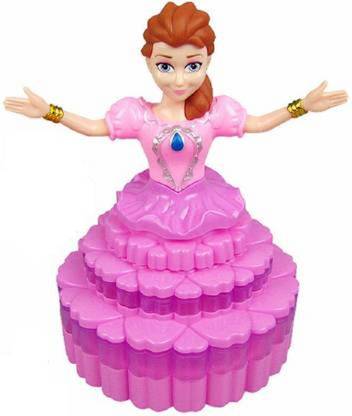 Milly Princess Dancing Doll Rotation with 3D Lights and Music