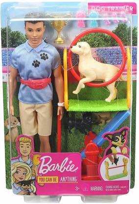 BARBIE Ken Careers Playset -Dog Trainer Doll