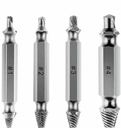 PARATPAR MALL Speed Out Bits/Guide/Set Broken Damaged Screw Extractor Set. (Set of 4) Screwdriver Bit Set