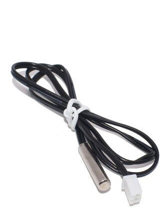 1M Stainless Steel 10k 3950 NTC Thermistor Probe Digital Temperature Transimitter Extension Cable，CPU Temperature Sensor 5pcs 1M Waterproof Temperature Sensor Probe