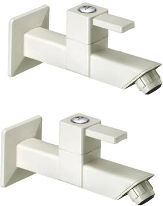PEARL EDGE BIB COCK LONG BODY WITH FLANGE (set of 2 pic.) Bib Tap Faucet