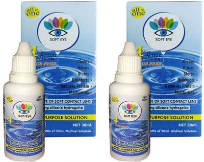 soft eye contact lens solution solution 30 ml and 2 case solution
