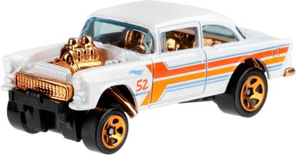 HOT WHEELS Peral & Chrome - 55 Chevy Bel Air Gasser Car