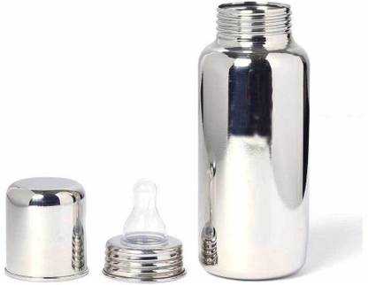 STORKINS 304 GRADE FOOD GRADE STAINLESS STEEL FEEDINGN BOTTLE(300 ML)  - STEEL