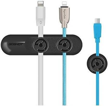 Eatech Magnetic Clip Cable Organizer Clamp Toggle for Mobile Phone USB Data Charger Charging Wire Management Car Storage Cord Holder Desktop Cable Protector Cable Protector