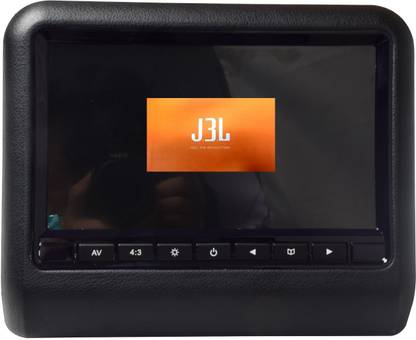 J3L 9" Two HD Touch Screen LED Clip on Active Car Headrest Monitor with DVD Player Function ( Black / Beige) TFT LCD 23 Car Headrest Monitor