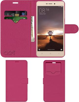 ACM Flip Cover for Mi Redmi 3S Prime