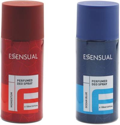 MODICARE ESSENSUAL ESSENSUAL PERFUMED DEO SPRAY-MOMENTUM (150ML) OR OCEAN BLUE (150ML) Deodorant Spray  -  For Men