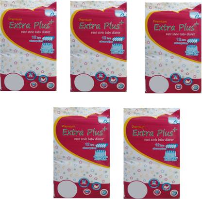 EXTRA PLUS Baby Diaper ( Large ) - Pack of 5 - L