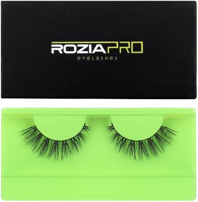 ROZIA Fake Eyelashes Long Thick Dramatic Look Handmade Reusable Comfortable and Easy to apply False lashes, Artificial Eyelashes Goes with all types of Makeup