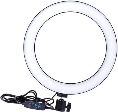 Wanzhow Ring Light Fill Light Selfie Makeup Photography Video Live Stream Lamp Light Bracket 26cm Dimmable LED Studio Camera Ring Light Phone Video Light Lamp Selfie Ring Flash Big LED Ring Light for Camera Smartphone to Capture Your Photo and Video at Musically Big Selfie Ring Light 26 cm Big LED Ring Light for Camera, Phone YouTube Video Shooting and Makeup Ring Flash