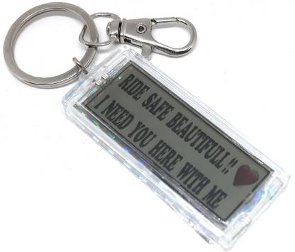 Aura Solar Flashing Ride Safe Drive Safe Keyring For Women Girls Wife Mom Sister Mother Key Chain