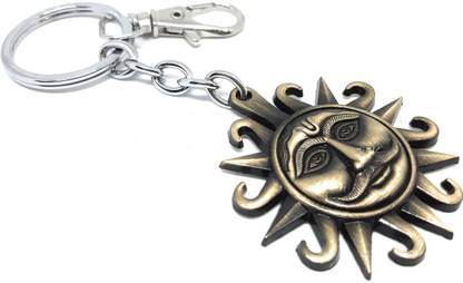 Aura Metal Sun God Surya Suryavanshi Suraj Dada Bhagwan Key Ring Key Chain