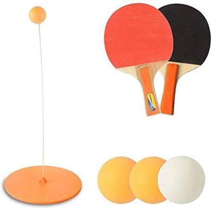 Kid Indoor Outdoor Play Training Elastic Soft Shaft Equipment Trainer for Self-Training Decompression Movable Ping Pong Balls Paddles Set Leisure Gayrrnel Table Tennis Trainer Kid Indoor Outdoor Play Training Elastic Soft Shaft Equipment Trainer for Self-Training Decompression Movable Ping Pong Balls Paddles Set Leisure Gayrrnel Table Tennis Trainer
