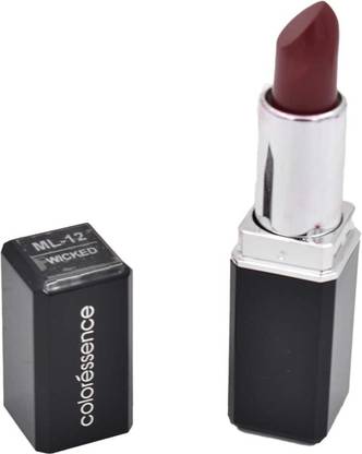 COLORESSENCE Moist Matte Lip Color Lipstick (ML-12 WICKED ) Long Stay (PACK OF 1)