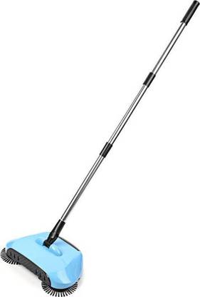 GeTrex sweeper mop Sweep Drag All-In-One Household Hand Push Rotating Sweeping Broom, Room And Office Floor Sweeper Cleaner Dust Mop Set Wet & Dry Mop