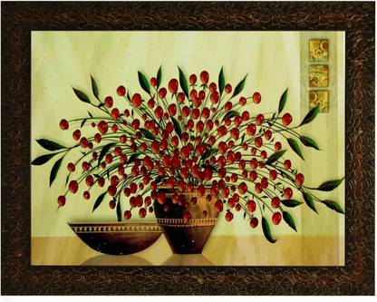 Indianara FLOWER IN A VASE (2782) Digital Reprint 10.2 inch x 13 inch Painting