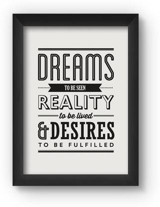 DREAMS Poster Paper Print