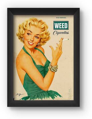 WEED VINTAGE Poster Paper Print