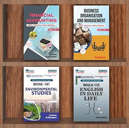 IGNOU BAG (New CBCS) BEVAE-181, BEGLA-135, BEGLA-136 And BEGAE-182 In English, First Year Combo Of Ignou Help Books