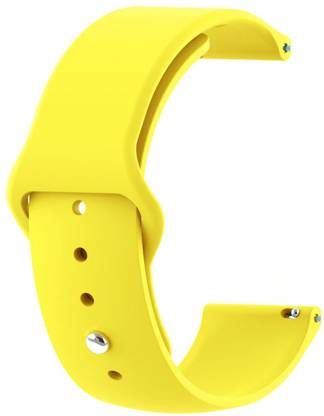 HOUSE OF QUIRK Quick Release Soft Silicone Watch Bands 20mm(WATCH NOT INCLUDED)-Yellow Smart Watch Strap