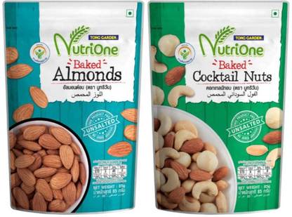 TONG GARDEN Nutrione Baked Almond,Cocktail Nuts Combo Of 2