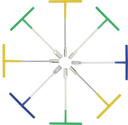Hillgrove 8Pcs Hex T-Socket Spanner Set for Automobiles/Bike/Car Repair Tools Set Socket Set